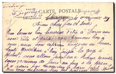 Capela da Reconhecimento às margens da Marne em Hormons — gravura — Verso