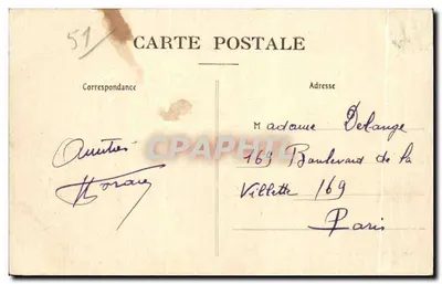 Zamek Perrtier — Epernay — Foto J. Bracquemart, wydawca-księgarz — Rewers