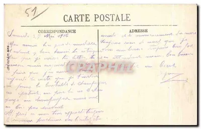 ÉPERNAY — Coteau de Mareuil-sur-Ay — La Coupe — LL. — N° 56 — Rewers