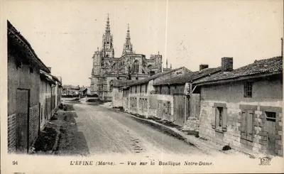 L'Épine (Marne) — Vue sur la Basilique Notre-Dame — JND Phot.