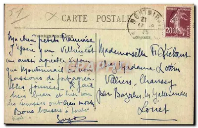 Montmirail - Vista Geral — Editor: La Porte — Verso
