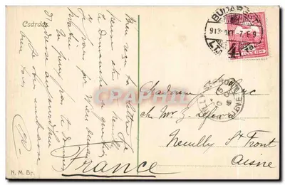 Csárdás — folklorystyczna taniec węgierski — Tószeg, 1904 — Rewers