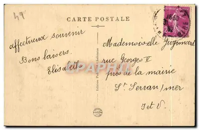Cholet - Coiffe du Pays — Edição Publiblète Choletaine — Verso