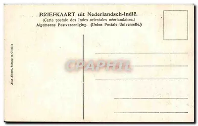 Sabang — Porto com o navio "Nederland", navios e o ss "Telegraaf" no Kolensteiger — Jean Alberti, Sabang — Verso
