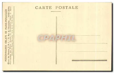 Familia de parias católicos — Misiones de Ceilán — Serie X — Editor: Immaculée — Reverso