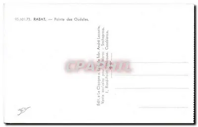 Rabat — Ponta das Oudaïas — A Garça — Verso