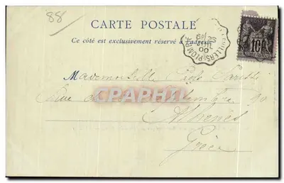 Gérardmer — Le Nouveau Boulevard pris de l'Hôtel des Bains — Librairie SOYARD — Plombières — Verso