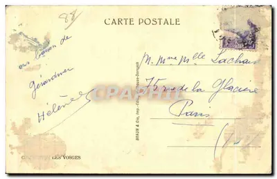 Gérardmer z Phény — widok panoramiczny — Braun & Oie, n° 5313 — Rewers