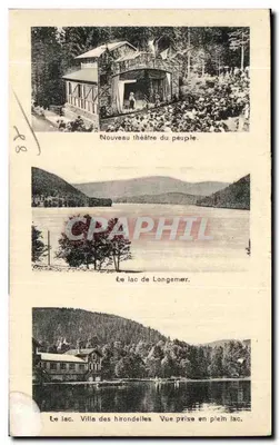 Les Vosges, Gérardmer. Ogólny widok — Karta do wysyłki z poczty — Rewers