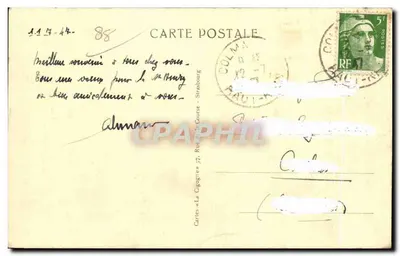 Gérardmer — Ogólny widok z jeziorem — Cartes à La Cigogne — Rewers