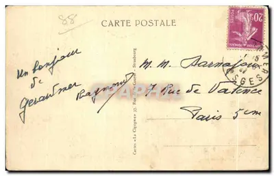 Gérardmer — Vista generale dai Goutridos — n° 5257 — Verso