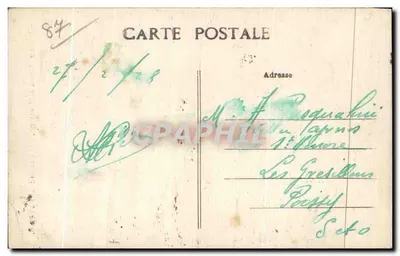 Castelo de Mentbrun, perto de Dournazac (Hte-Vienne) — série 109 — editor não identificado — Verso