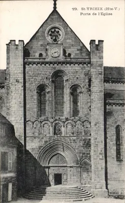 St-Yrieix (Hte-V.) — Porta da Igreja — Carta postal n°19