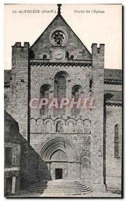 St-Yrieix (Hte-V.) — Porta da Igreja — Carta postal n°87