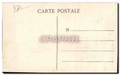 St-Yrieix (Hte-V.) — Porta da Igreja — Carta postal n°87 — Verso