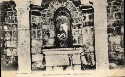 Igreja Paroquial do Dorat — Igreja Subterrânea — Imp. F. Surenard, Le Dorat