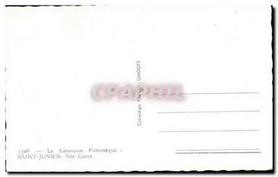 Saint-Junien — Limousin Pittoreque — Wydawca: Kolekcja FANOU - LIMOGES — Rewers