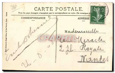 Bains-les-Bains - Vale do Rédey — H. Pinot, livreiro, corretor, Bains-les-Bains — Verso