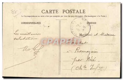 Contrexéville (Vosges) — Wielka Plac — Wyd. Ad. Weick, Saint-Dié (Departament) N°6193 - Cl. M. — Rewers