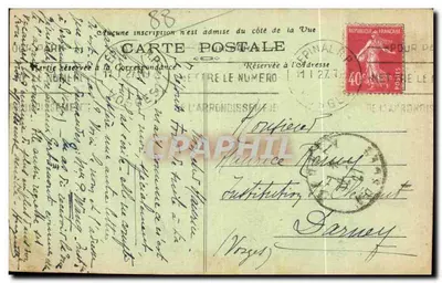 ÉPINAL — Ogólny widok na Butte du Château — A.B. n°59 — Rewers