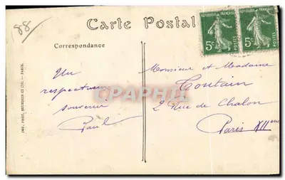 Epinal — Le Canal du Vieux-Moulin — ND. Phot. n°32 — Rewers