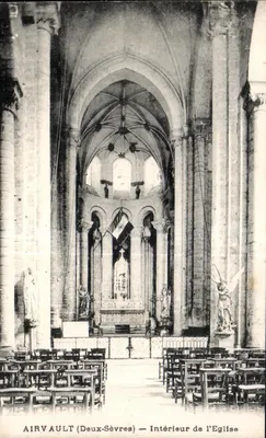 Airvault (Deux-Sèvres) — Interior da Igreja — Editor: Airvault (Deux-Sèvres)