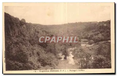 Argenton-Château (D.-S.) — Paisagem em Grifféru — B. Racollion