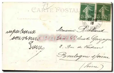Bressuire — Segunda muralha do Castelo (século XII) — Artaud et Nozais, Nantes — Verso