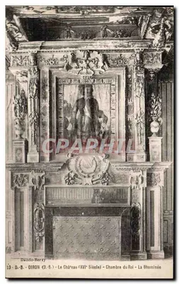 Oiron (D.-S.) - O Castelo (Século XVI) - Sala do Rei - A Lareira