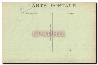 Parthenay (Deux-Sèvres) — Wnętrze kościoła św. Krzyża — wydawca Amand et Nicaud, Nantes — Rewers