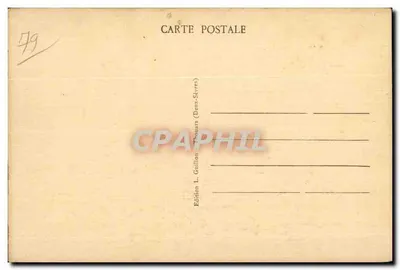 Thouars (Deux-Sèvres) — Fasada Katedry Świętego Medardza i Gospodyni «Au Bon Saint-Médard» — Wydawca Élégé, nr 130 — Rewers