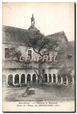 Cloître da Abadia dos Chatelliers — Arredores de Menigoute (1680) — E. Corber, edit., Parthenay - Rep. Int.