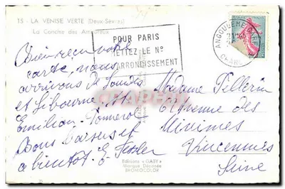 La Conche des Amoureux — Angoulême — Wydawnictwo GABY — Rewers