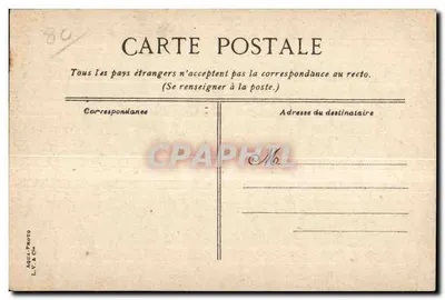 Tumba del Almirante Courbet — Abbéville — editor L.V. & Cie, n° 587 — Reverso