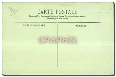 Abbeville — Statua Admirała Courbeta — LL. n°73 — Rewers