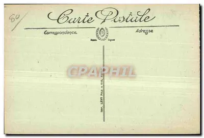 Abbeville — Panorama hacia la Plaza del Almirante Courbet — LL — Reverso