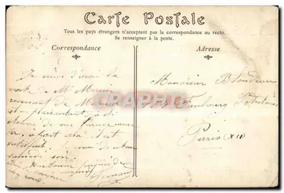 AMIENS — Katedra, widok z Chaussee de Halage — Herbout, papeterie, 10, Rue de Voyon — ND Phot — Rewers