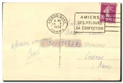 Amiens - The Market on the Water — publisher 'Les Arts Photographiques' n°14 — Back