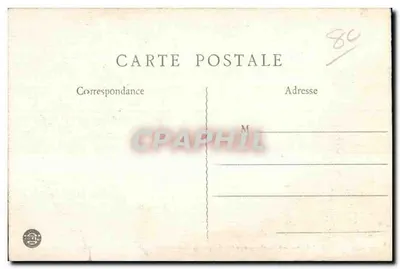 Albert (Somme) — O campanário de N.-D. de Brebières após bombardeios — G. Lelong, Amiens, Visé Paris n°87 — Verso