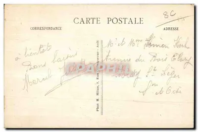 AULT (Somme) - Marée descendante — Wystawa Kolonialna w Paryżu 1931 — Fot. H. Milan — Rewers
