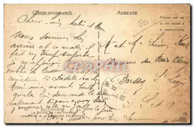 La Digue i namioty — widok z tarasu kasyna — Wydawca: La Digue i namioty — Rewers