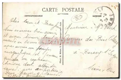 AULT (Somme) — Odpływ morski — Fot. H. Quinquerue — Rewers