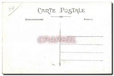 Ault (Somme) — La Esplanada de la Playa hacia Tréport — Reverso