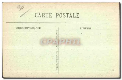 Corbie (Somme) — Rue Faidherbe e Praça da República — Edit. C. Lalaland — Verso
