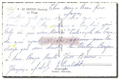 Le Crotoy (Somme) — Plaża — Wydawnictwo Gaby, Mantes — Rewers
