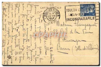Le Brusc (Var) — Wyspa Embiers — Wydawnictwo Demeure & Brusc, nr 113 — Rewers