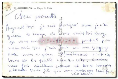 Mourillon — Spiaggia del Lido — Edizioni Foto del Brome, Parigi — Verso