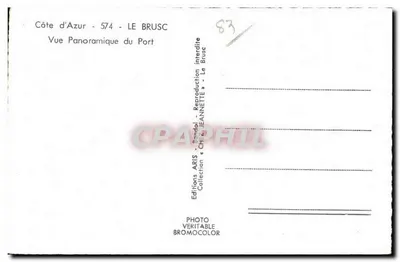 Le Brusc — Pejzaż portowy — Wydawnictwo ARIS, nr 574 — Rewers