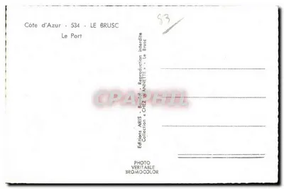 Le Brusc — Le Port — Wydawnictwo ARITS, kolekcja « CHEZ ANNETTE » — Rewers