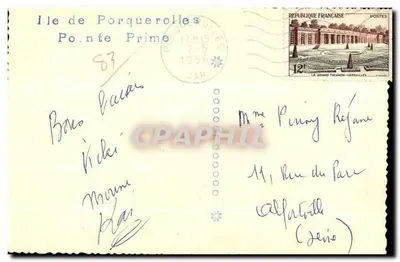 Ilha de Porquerolles — Ponte Prime — editor não visível — Verso